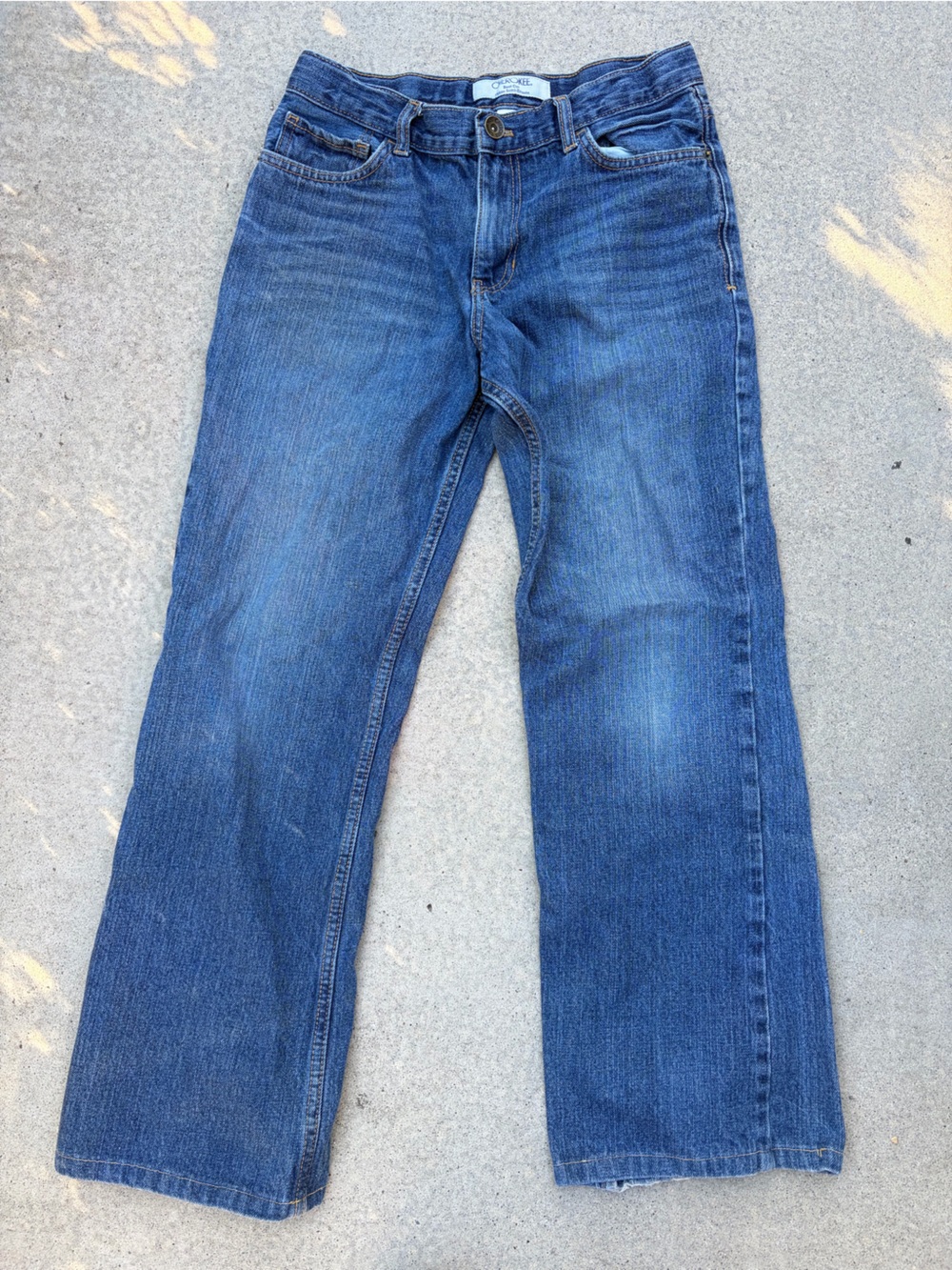 Classic Boys Bootcut Baggy Blue Denim Jeans